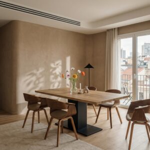 stol industrialny , stol loft , stol dębowy , stol na jednej nodze , stol do salonu