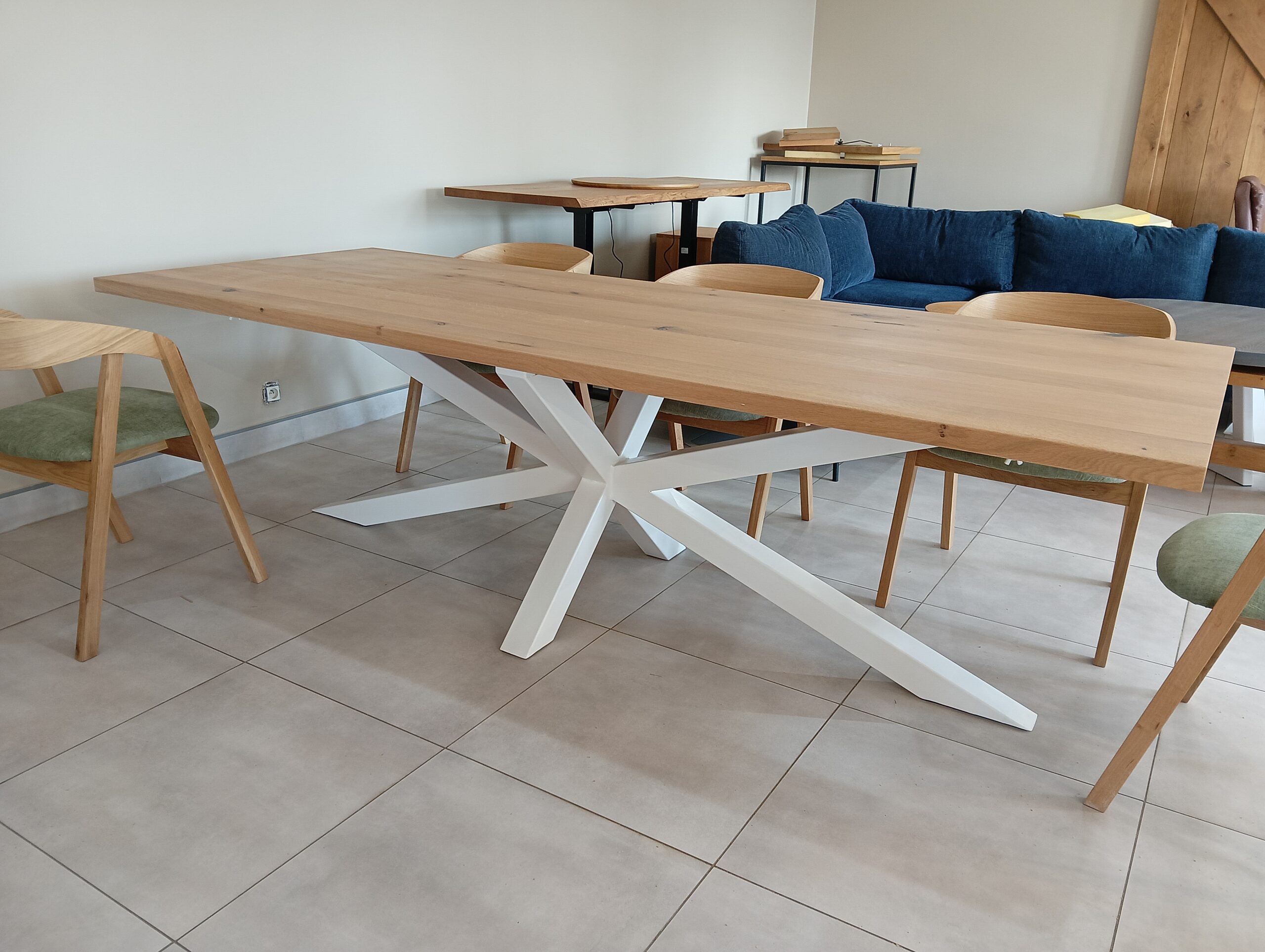 Rozkładany stół Stavros 260cm x 100cm + 2 dokładki po 50cm – dostępny od ręki